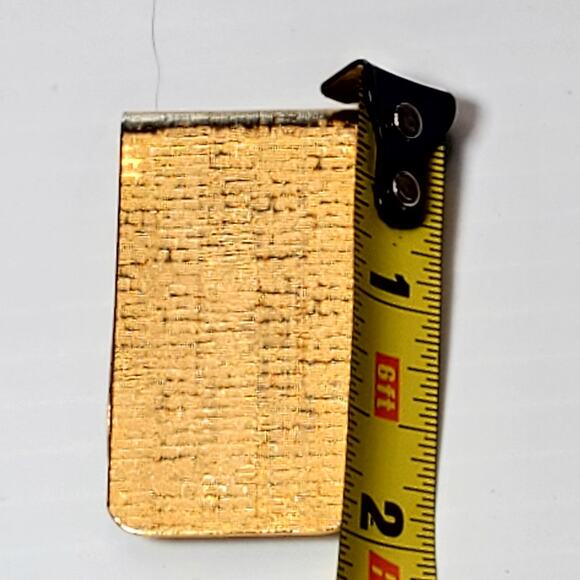 Gold Tone Money Clip 2" Vtg Minimalist Basic Simple - Picture 4 of 4
